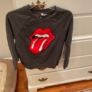 H&M Rolling Stones Grey Crewneck Sweatshirt